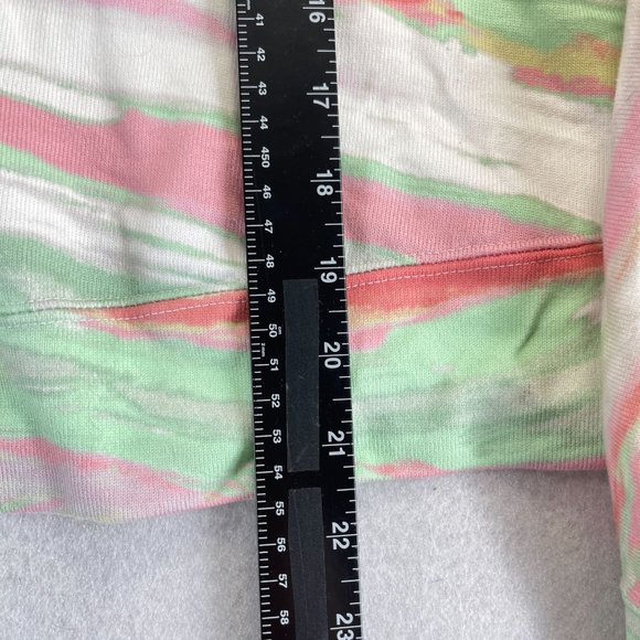 NEW ADIDAS ORIGINALS Womens 1X Plus Cropped Hoodie Multi Color Pastel Pullover - Picture 7 of 11